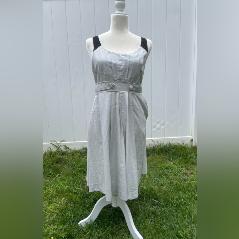 floreat anthropologie dress light blue brand new no tags size 6 with buttons